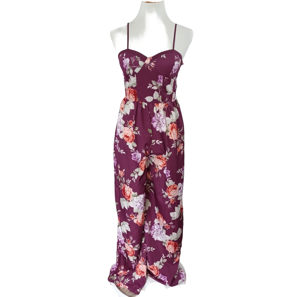 BAND OF GYPSIES FLORAL JUMPSUIT SIZE M